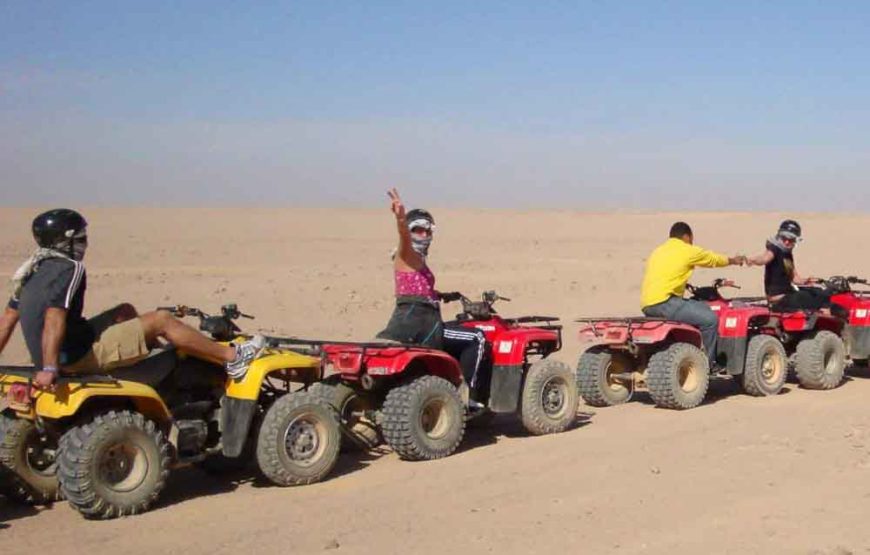 Hurghada: 3-Hour Desert Safari Quad Bike and Camel Ride